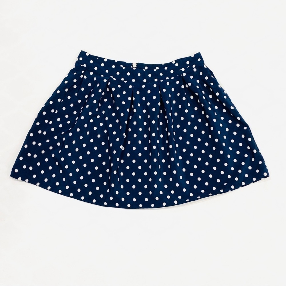 Aeropostale Blue & White Polka Dot Mini Skirt
